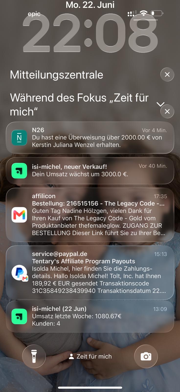 Echtes Ergebnis einer Teilnehmerin, Beispiel 2